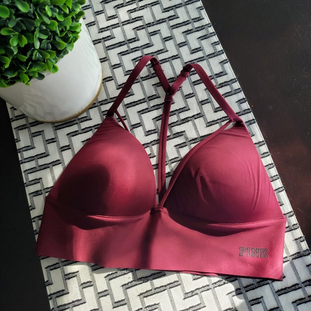 PINK brand deep v push up bra